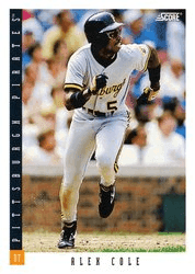 Alex Cole #400 Base Set