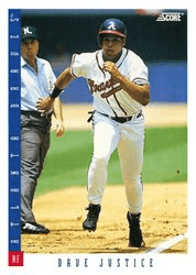 Dave Justice #107 Base Set