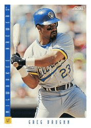 Greg Vaughn #160 Base Set