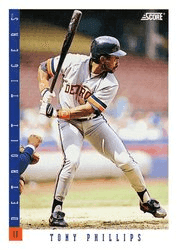 Tony Phillips #614 Base Set