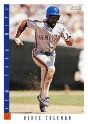 Vince Coleman #650 Base Set