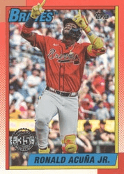 Ronald Acuña Jr. #U90-22 1990 Topps Baseball