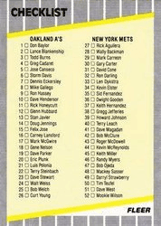 Checklist 1-101: A's / Mets / Dodgers / Red Sox