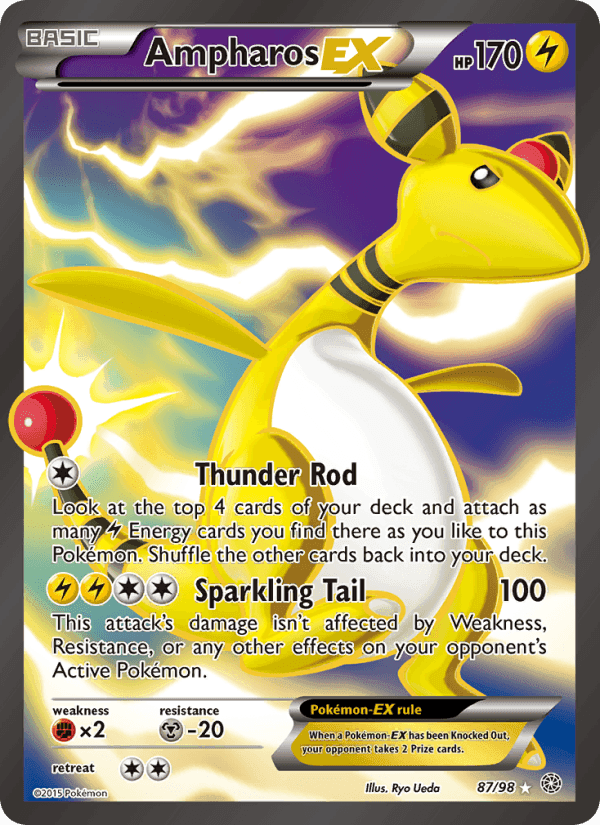Ampharos EX #87 Ancient Origins