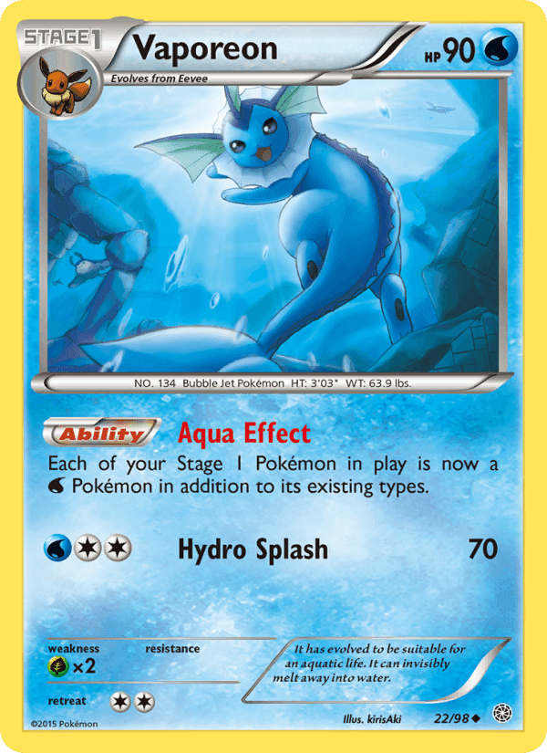 Vaporeon #22 Ancient Origins