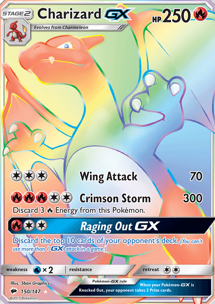 Charizard GX #150 Burning Shadows