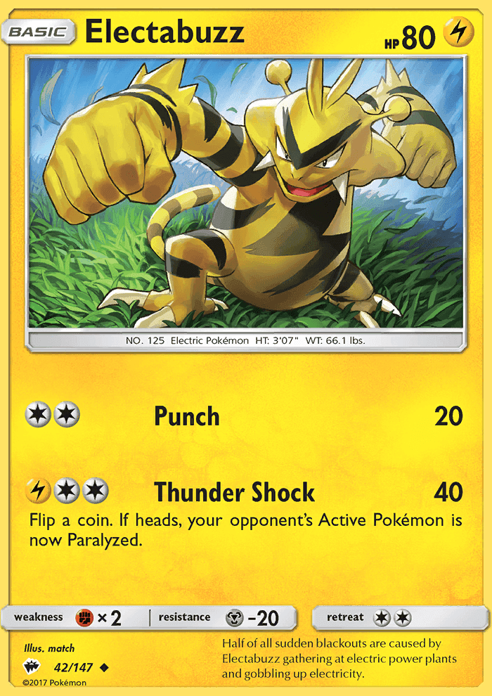 Electabuzz #42 Burning Shadows