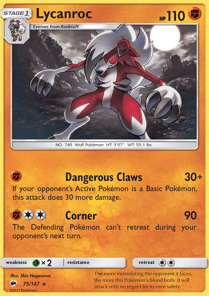 Lycanroc #75 Burning Shadows