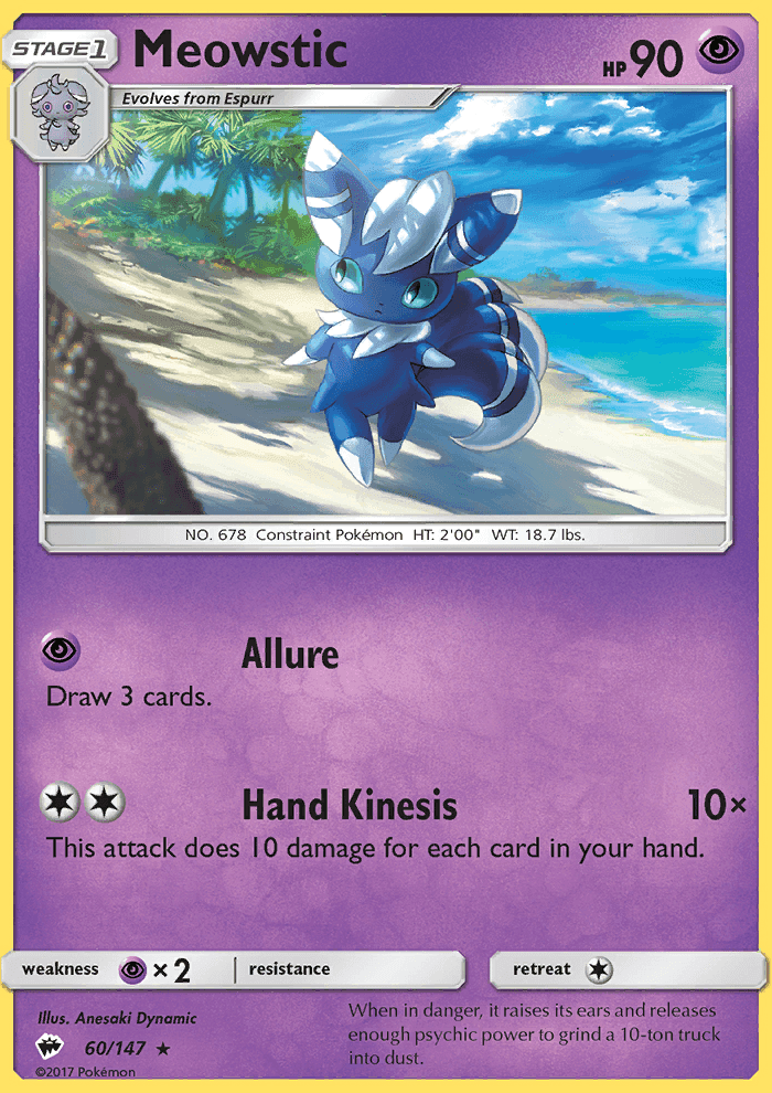 Meowstic #60 Burning Shadows