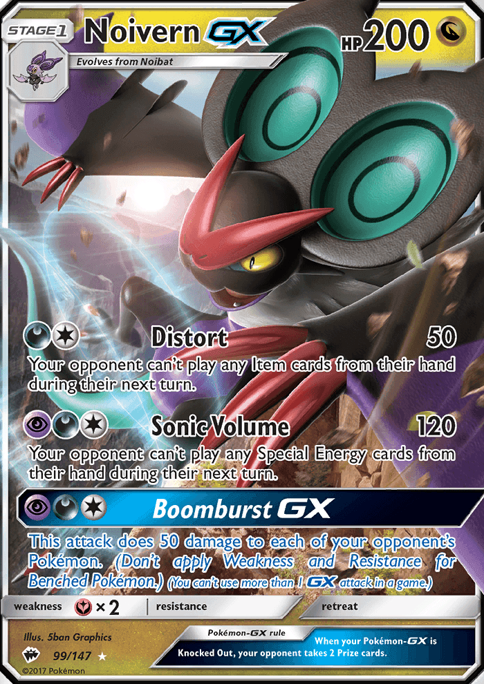 Noivern GX #99 Burning Shadows