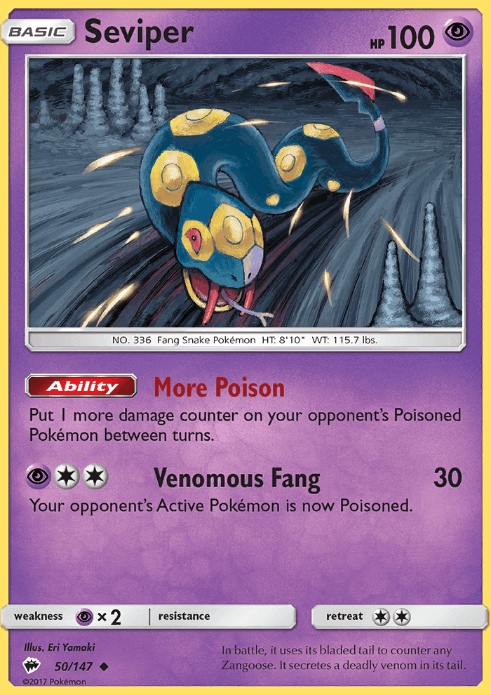 Seviper #50 Burning Shadows