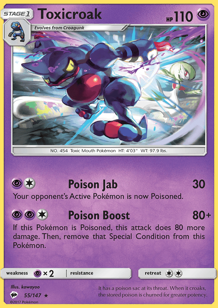 Toxicroak #55 Burning Shadows