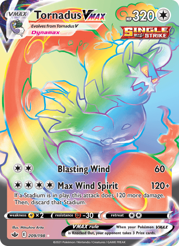 Tornadus VMAX #209 Chilling Reign