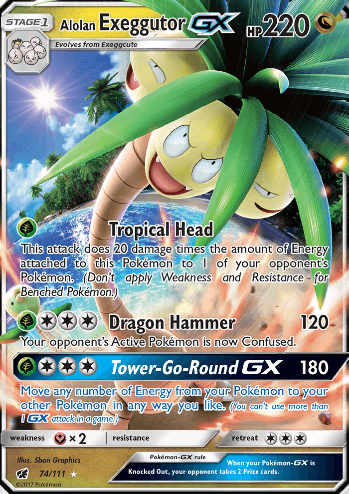 Alolan Exeggutor GX #74 Crimson Invasion