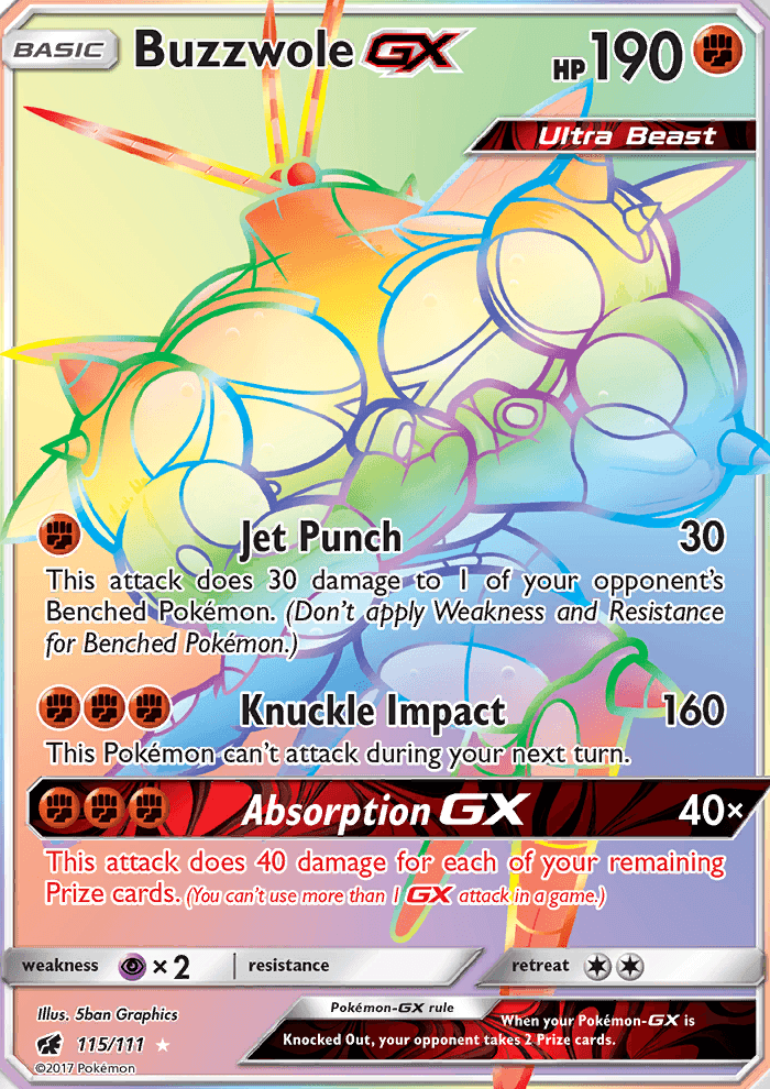 Buzzwole GX #115 Crimson Invasion