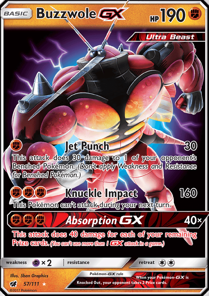 Buzzwole GX #57 Crimson Invasion