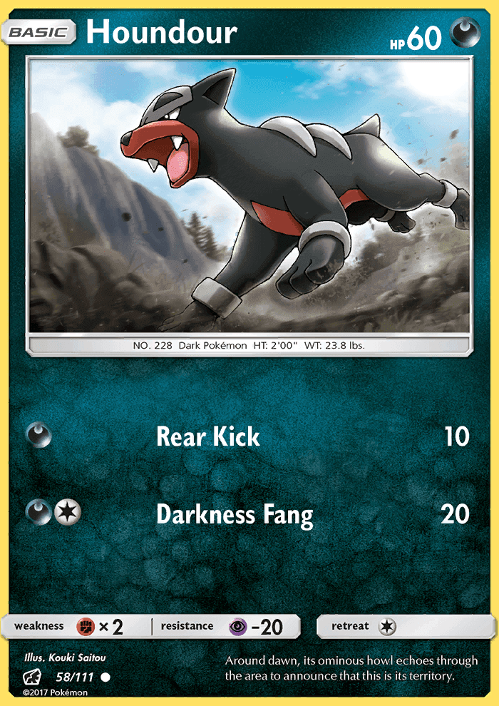 Houndour #58 Crimson Invasion