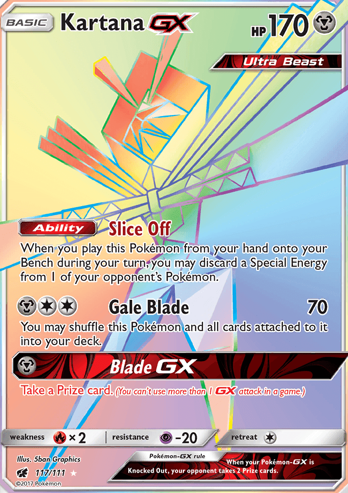 Kartana GX #117 Crimson Invasion