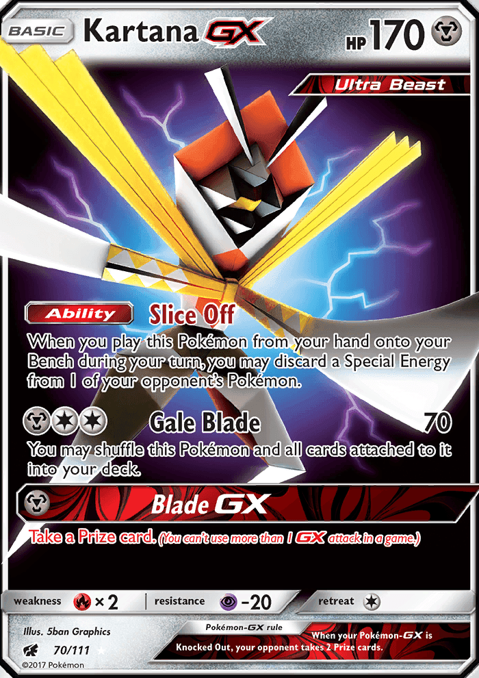 Kartana GX #70 Crimson Invasion