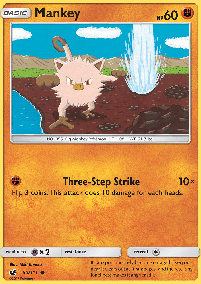 Mankey #50 Crimson Invasion
