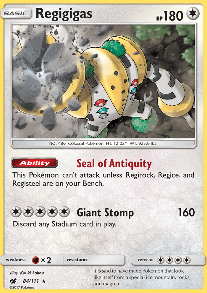 Regigigas #84 Crimson Invasion