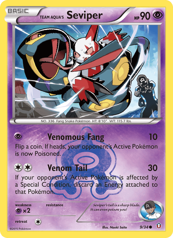 Team Aqua's Seviper #9 Double Crisis