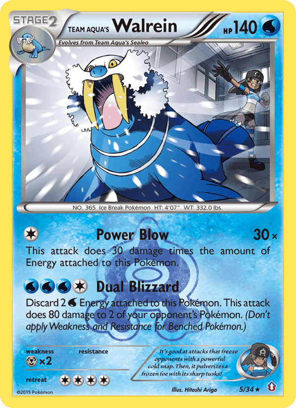 Team Aqua's Walrein #5 Double Crisis
