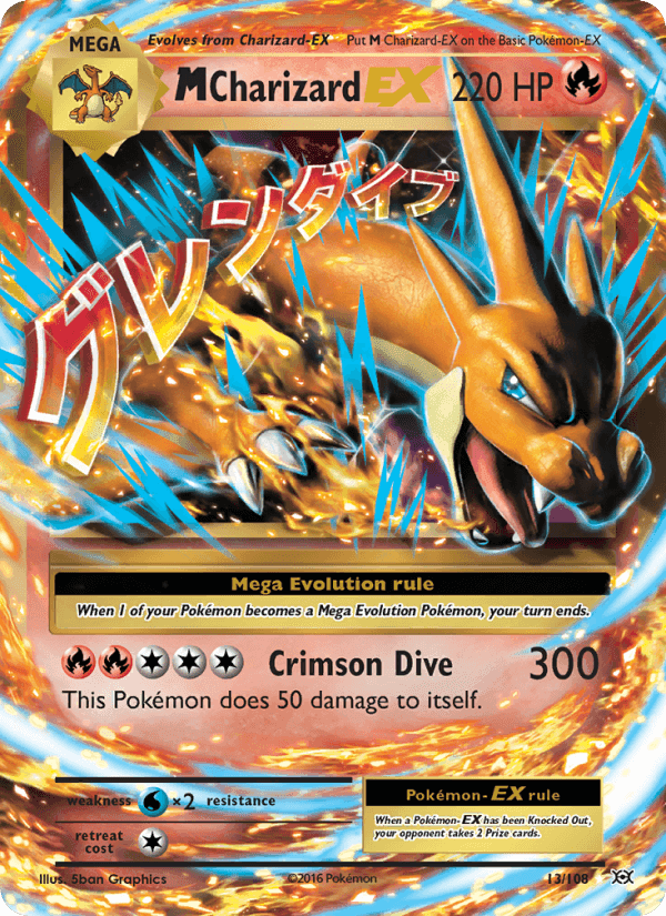M Charizard EX #13 Evolutions
