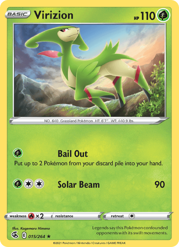 Virizion #015 Fusion Strike