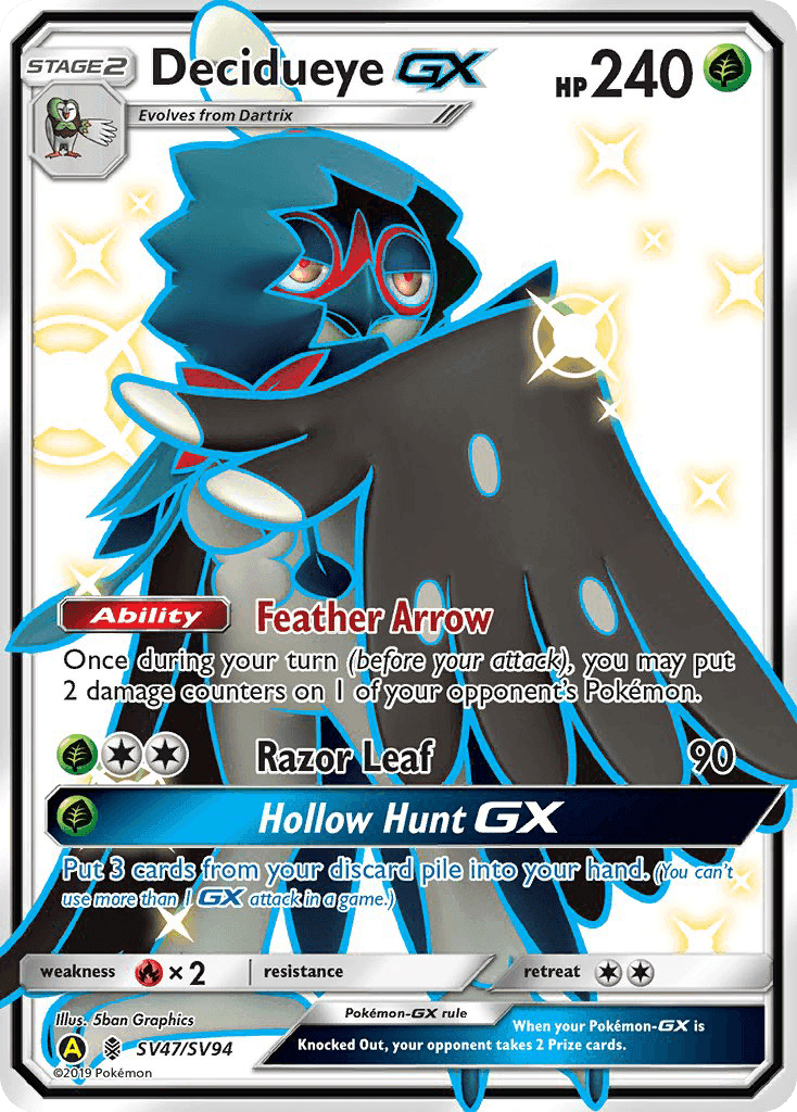 Decidueye-GX #SV47 Hidden Fates