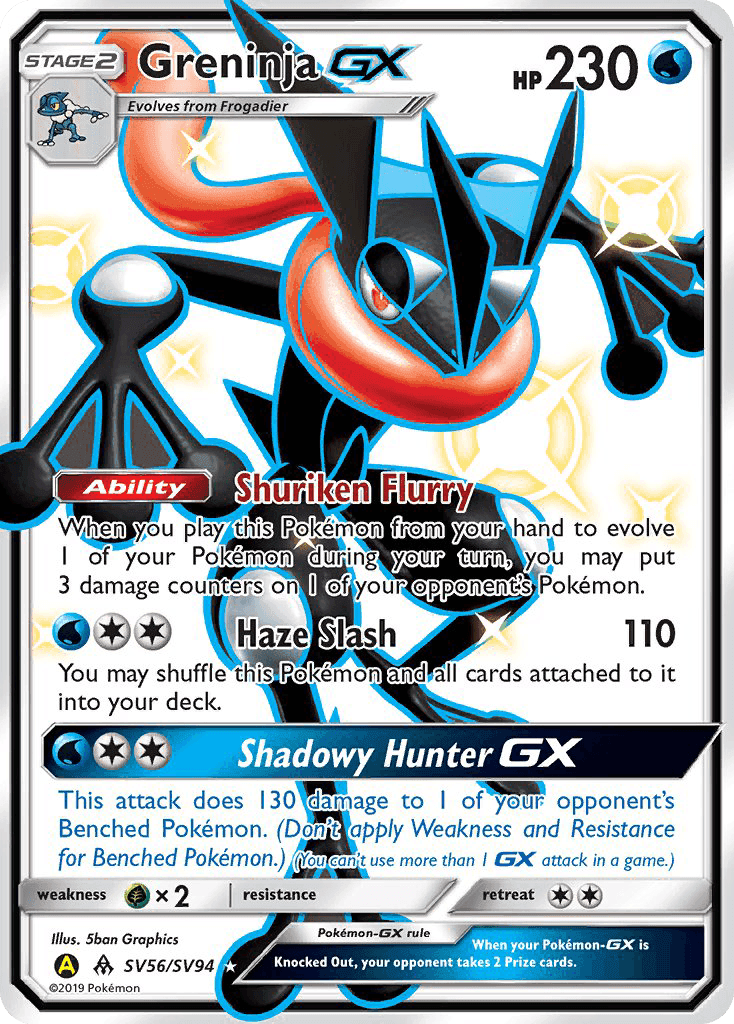 Greninja-GX #SV56 Hidden Fates