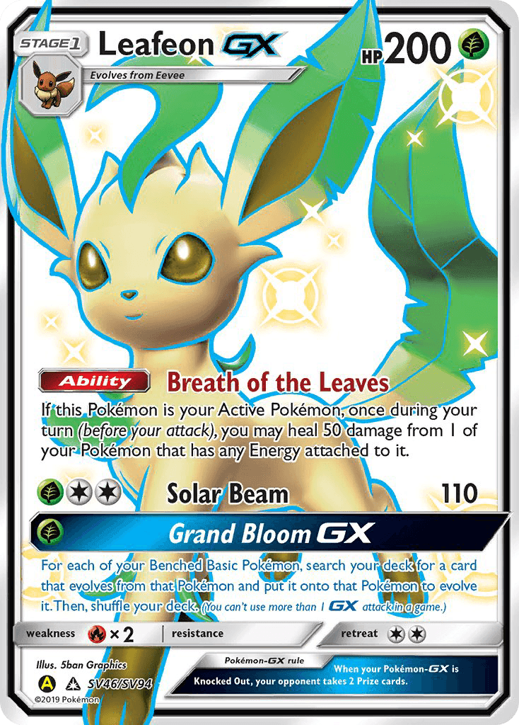 Leafeon-GX #SV46 Hidden Fates