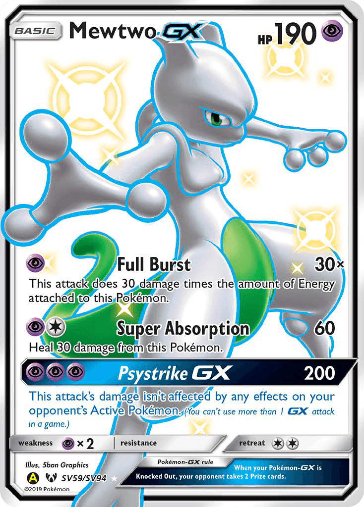 Mewtwo-GX #SV59 Hidden Fates