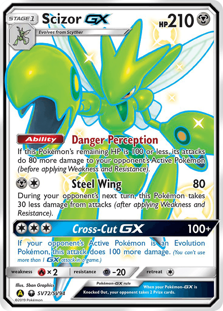 Scizor-GX #SV72 Hidden Fates