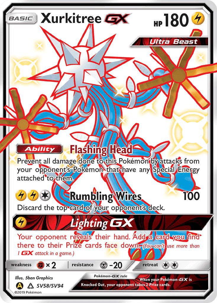 Xurkitree-GX #SV58 Hidden Fates