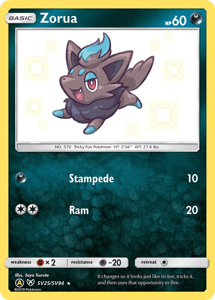 Zorua #SV25 Hidden Fates