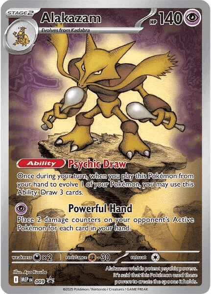 Alakazam #009 MEP Black Star Promos