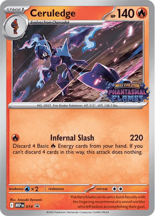 Ceruledge #014 MEP Black Star Promos