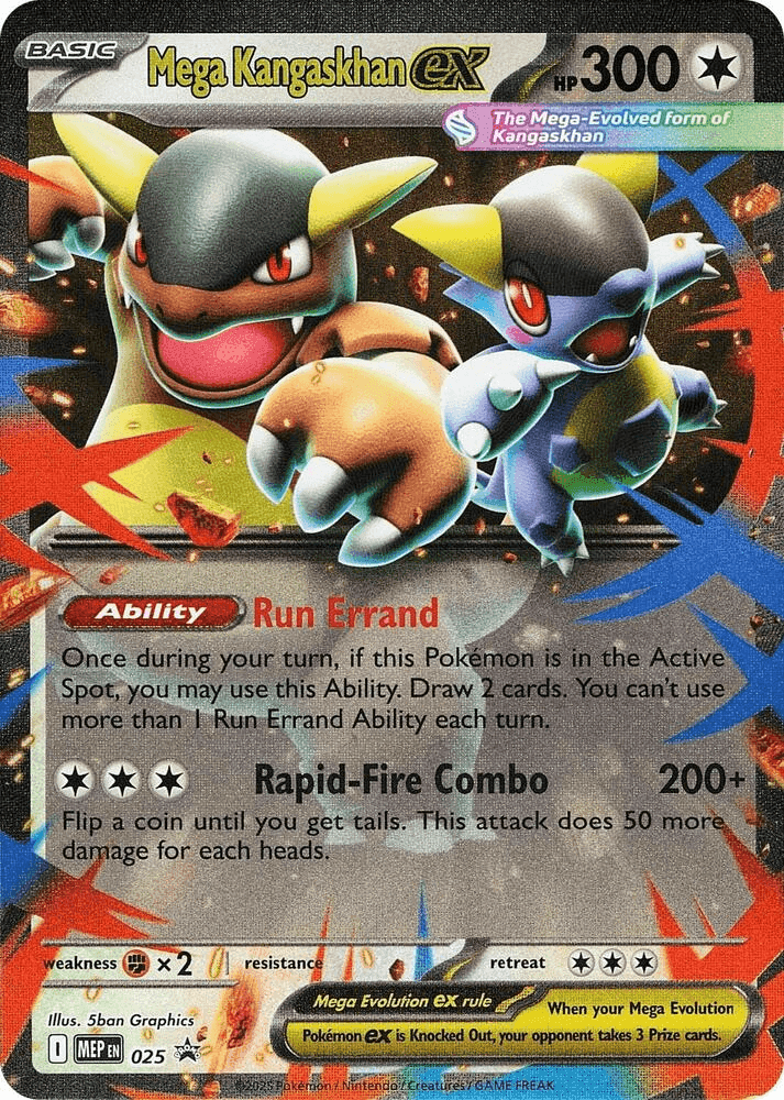 Mega Kangaskhan ex #025 MEP Black Star Promos