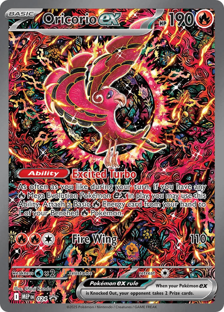 Oricorio ex #024 MEP Black Star Promos