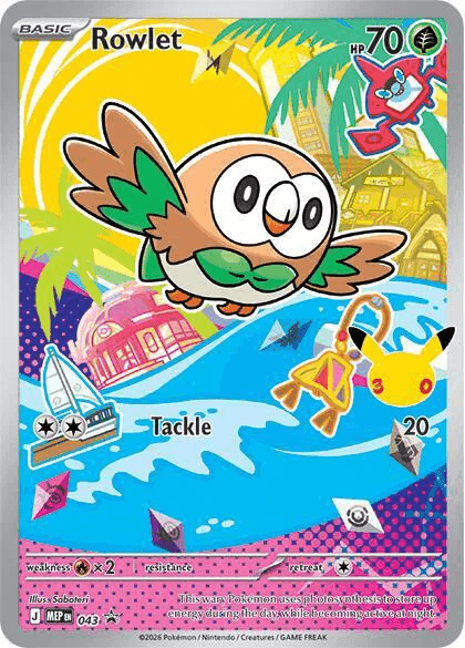 Rowlet #043 MEP Black Star Promos