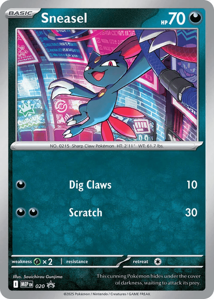 Sneasel #020 MEP Black Star Promos