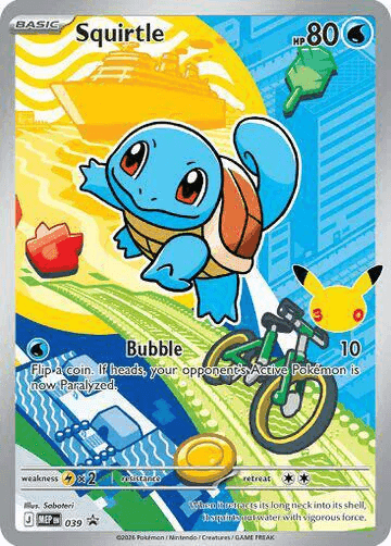 Squirtle #039 MEP Black Star Promos