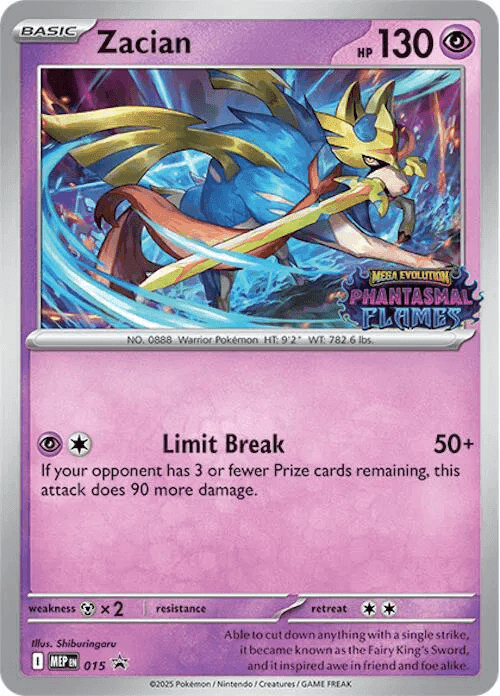 Zacian #015 MEP Black Star Promos