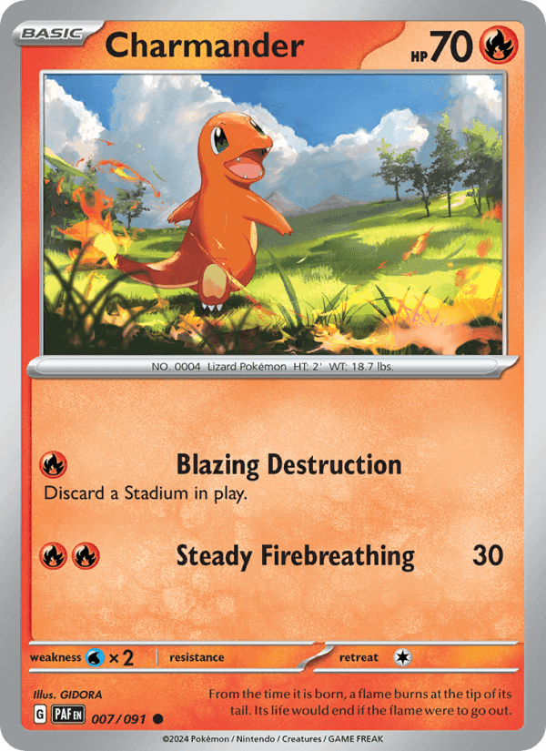 Charmander #007 Paldean Fates