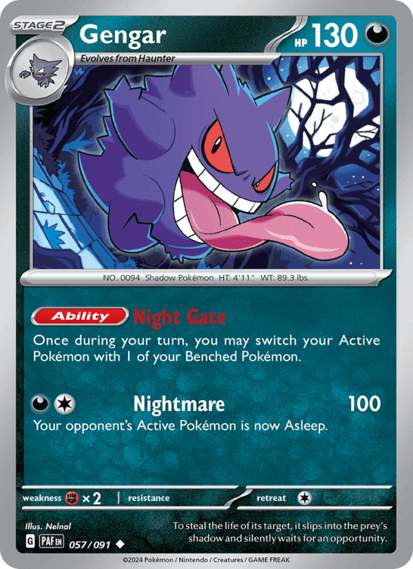 Gengar #057 Paldean Fates