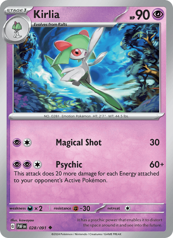 Kirlia #028 Paldean Fates