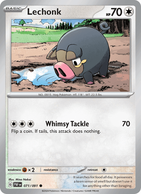 Lechonk #071 Paldean Fates