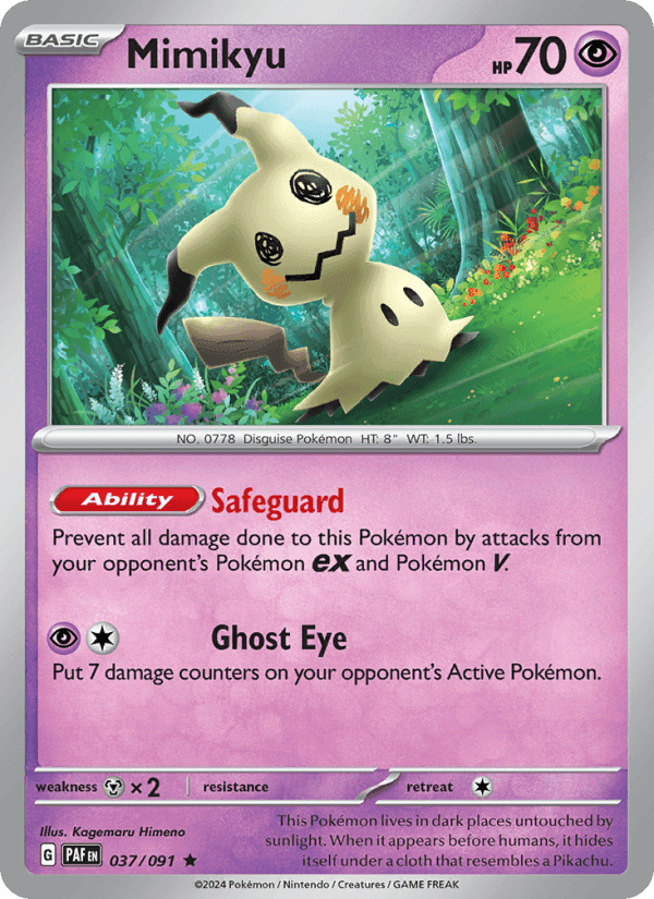 Mimikyu #037 Paldean Fates
