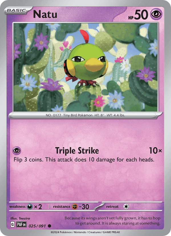 Natu #025 Paldean Fates